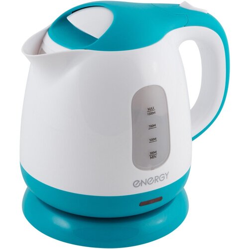 Чайник ENERGY E-275 1 л диск пластик бело-бирюзовый 161200₽
