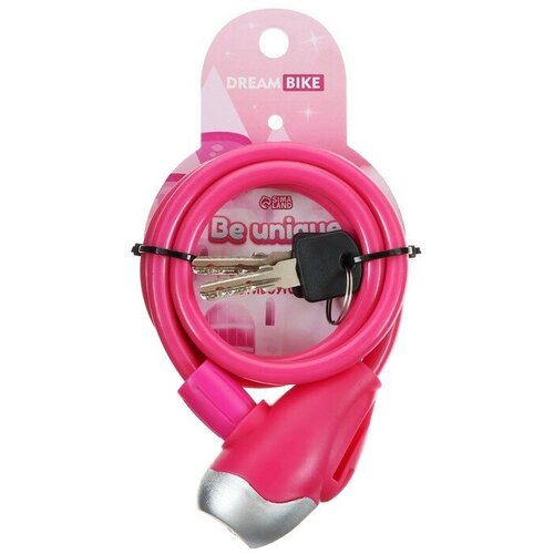 Замок для велосипеда детский ТероПром 7800963 Dream Bike 8x1000 мм цвет фиолетовый 442₽