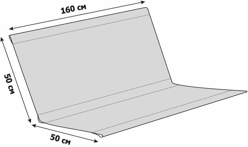 Усиленное тканевое сиденье для садовых качелей 160x50/50  Tplus