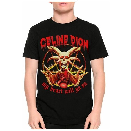 фото Футболка design heroes celine dion - my heart will go on / селин дион рок мужская черная xs