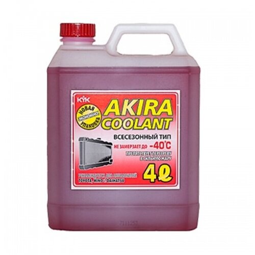 Akira Coolant -40 красный 4л