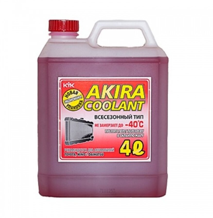 Akira Coolant -40 красный 4л
