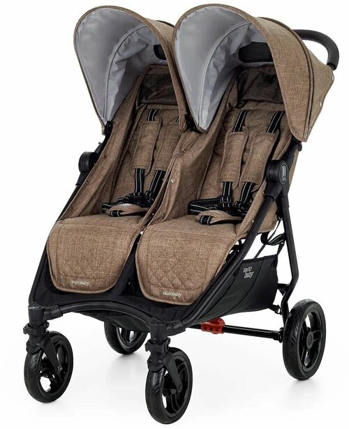 Прогулочная коляска для двойни Valco baby Slim Twin Tailormade / Cappuccino