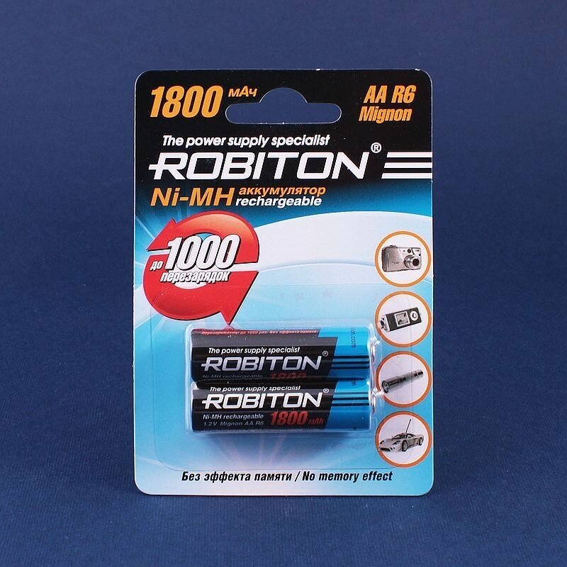 Аккумулятор ROBITON 1800MHAA-2 BL2