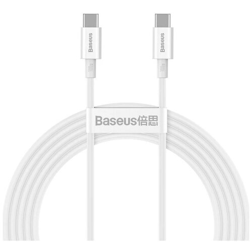  Baseus Superior Series Fast Charging Data Cable Type-C to Type-C 100W 2m White (CATYS-02)