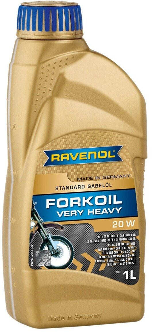 Масло Ravenol Fork Oil Very Heavy 20W вилочное гидровлическое 1 л 118210600101999