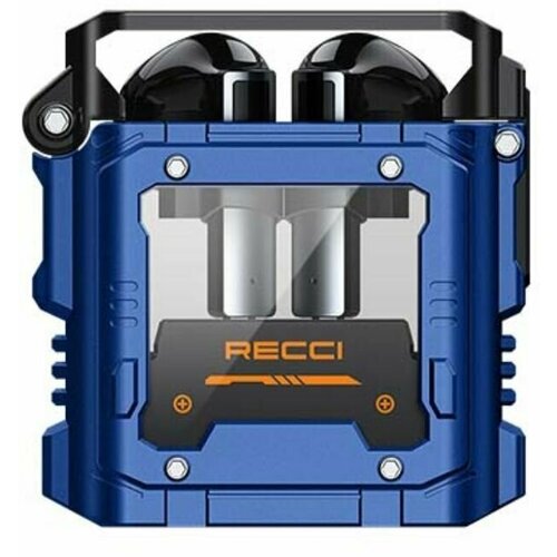 Наушники беспроводные с RGB подсветкой Recci REP-W36 Wandering Planet TWS - Синий 4900₽