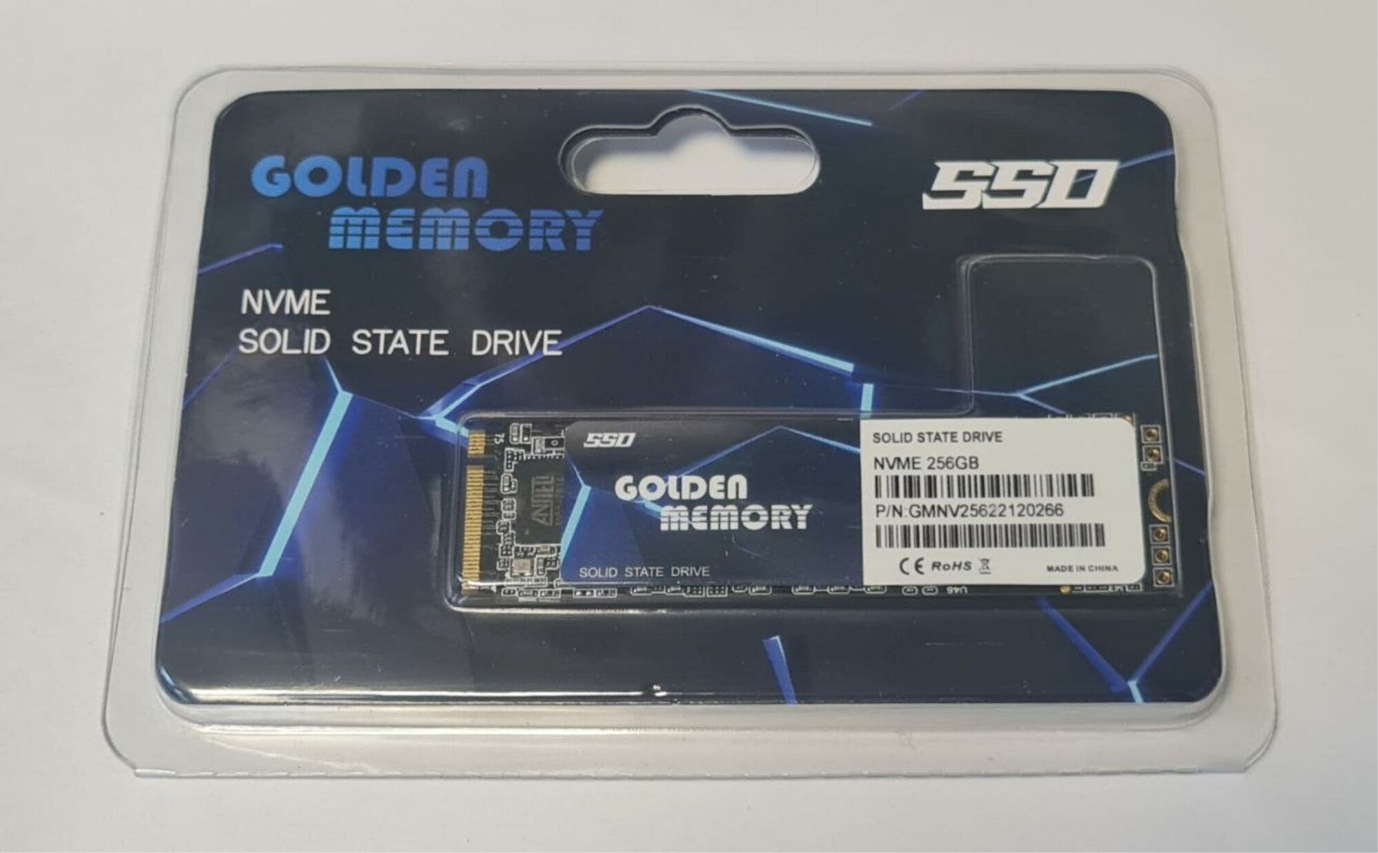 SSD накопитель Golden Memory 256Gb M.2 2280 NVMe PCI-E 3.0 4x