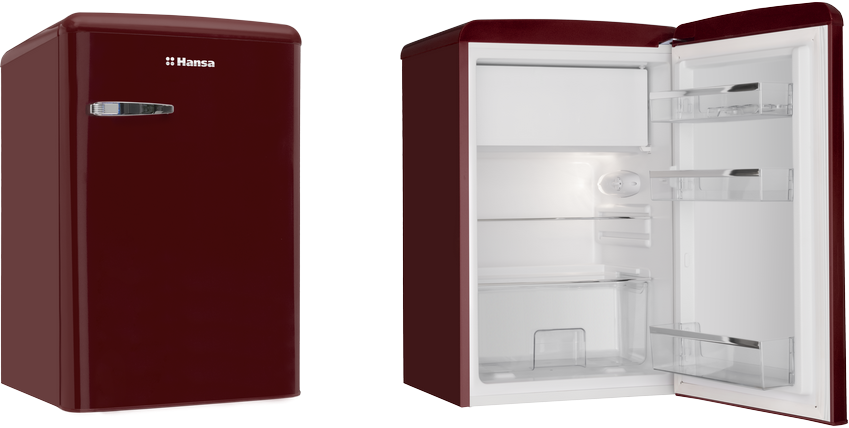Холодильник Hansa FM1337.3WAA бордовый (однокамерный)