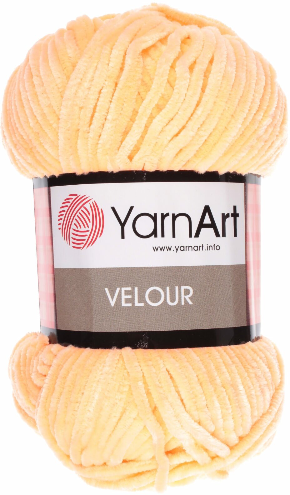 Пряжа YarnArt Velour персик (863), 100%микрополиэстер, 170м, 100г, 1шт