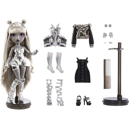 фото Кукла rainbow high shadow series 1 luna madison- grayscale ( луна медисон) mga entertainment