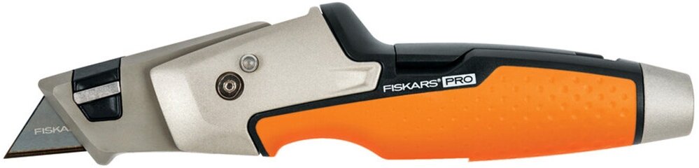 Нож малярный со сменным лезвием Fiskars CarbonMax, 191 мм