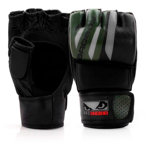 Перчатки для ММА Bad Boy Pro Series Advanced MMA Gloves-Black/Green L/XL