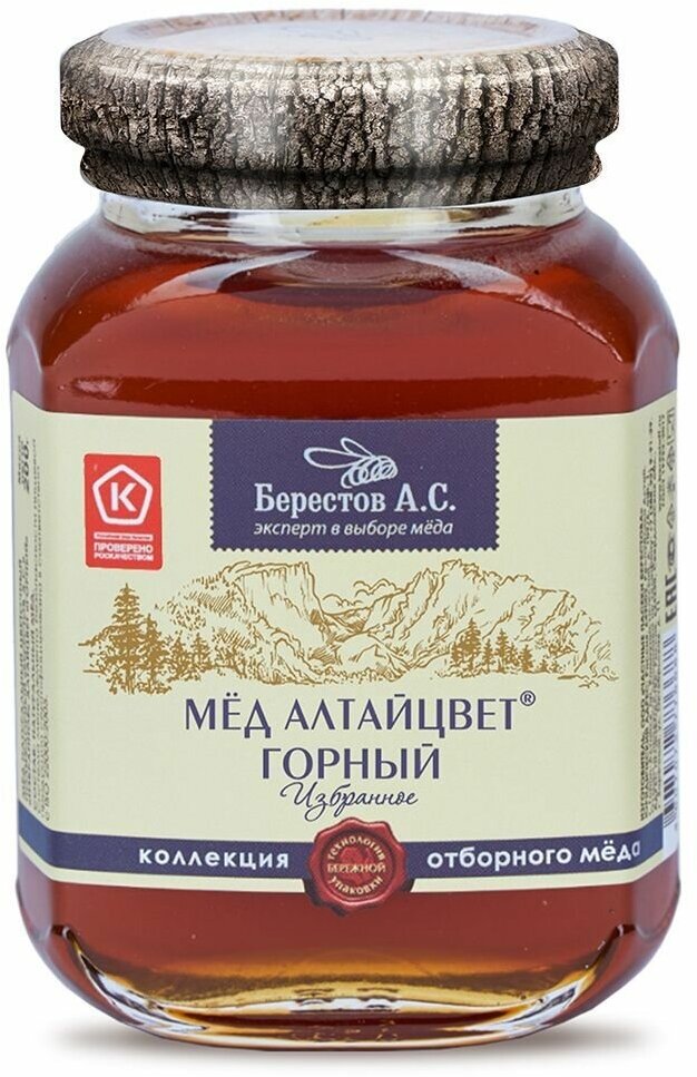 Мед горный Избранное, стекл. банка 200г