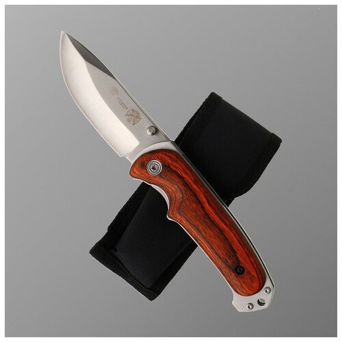 Нож складной Stinger, 9 см, лезвие - 3Cr13, рукоять - дерево нож складной stinger с клипом 8 см лезвие 3cr13 рукоять сталь
