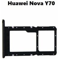 Сим лоток / Держатель сим карты / Контейнер SIM / sim holder SIM для Huawei Nova Y70 Черный