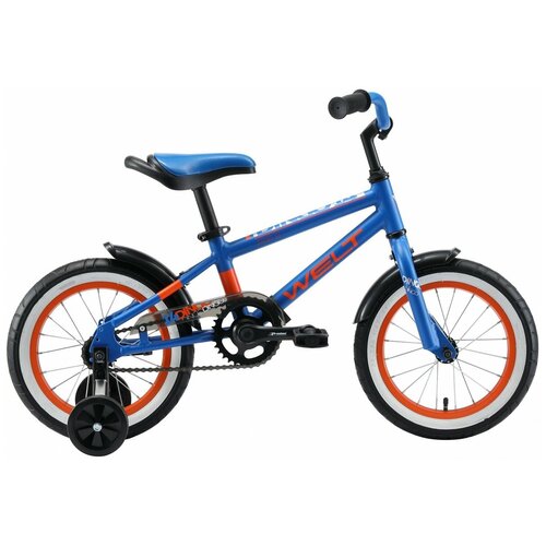 фото Детский велосипед welt dingo 14" (2021)(синий-оранжевый)