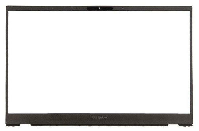 Рамка экрана (рамка крышки матрицы, LCD Bezel) для ноутбука Asus UX425JA черная, пластиковая. С разбора.