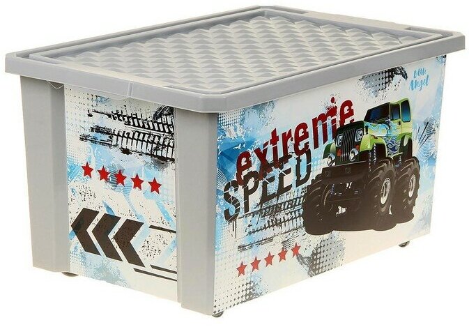 Plastic Centre Ящик для хранения игрушек «Супер Трак», 57 л, на колёсах