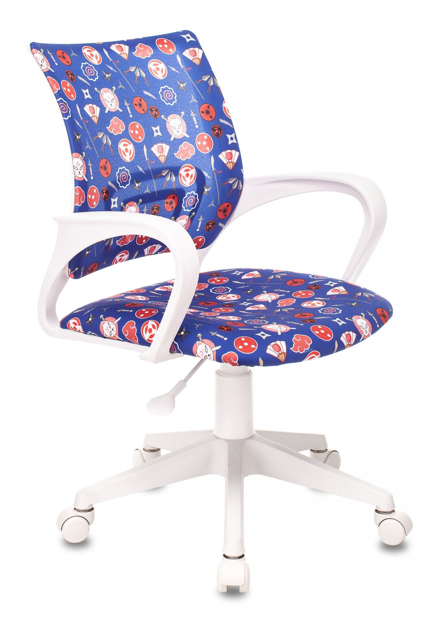 Кресло детское Бюрократ KD-W4, обивка: ткань, цвет: синий