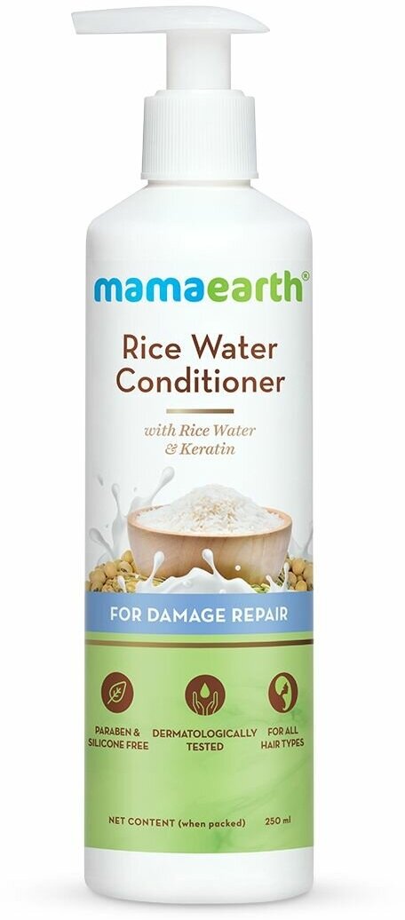 Кондиционер с рисовой водой Rice Water 250 мл. MamaEarth (срок годности до 31.05.2024)