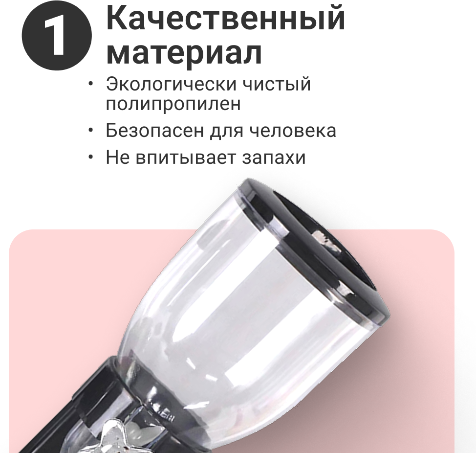 Контейнер Homium для хранения с диспенсером SmartHome черный home01black