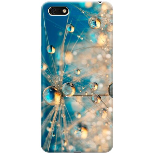 фото Re:pa накладка transparent для huawei y5 prime (2018) / y5 (2018) / honor 7a / 7s с принтом "одуванчик в капельках"