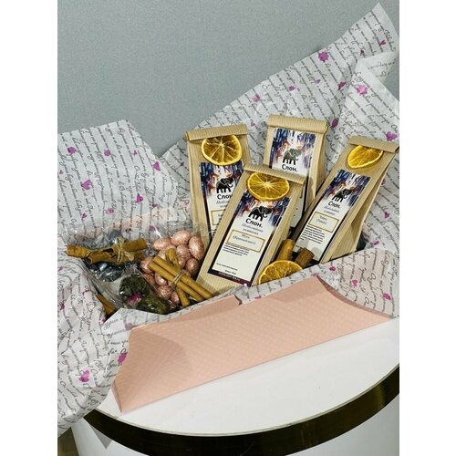 папе подарочный набор чая на юбилей день рождения Чай с орешками в шоколаде, Подарочный набор, чайный букет, чай