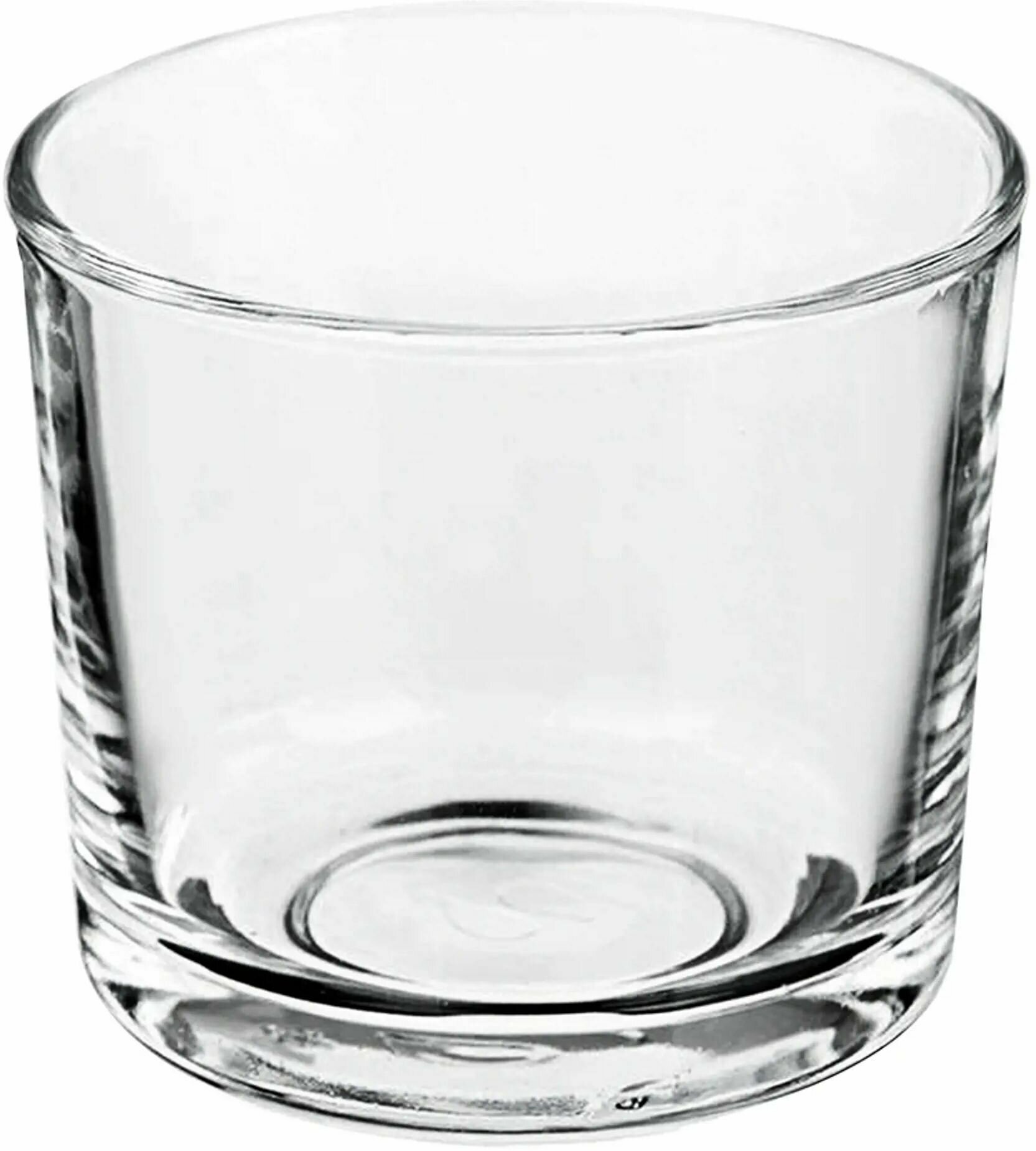Подсвечник для чайной свечи стеклянный прозрачный 5 см / подсвечник из стекла 1 шт - фотография № 1