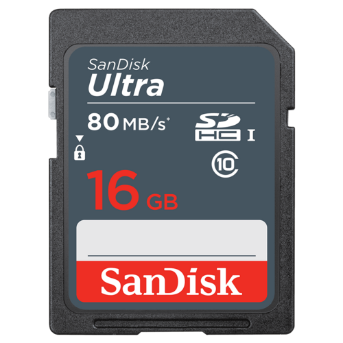 Карта памяти 16Gb SD SanDisk Ultra (SDSDUNS-016G-GN3IN)