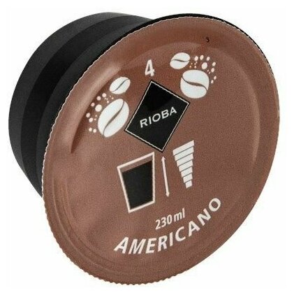 Кофе в капсулах Rioba Americano, Dolce Gusto, 4 упаковки - 64 капсул - фотография № 4