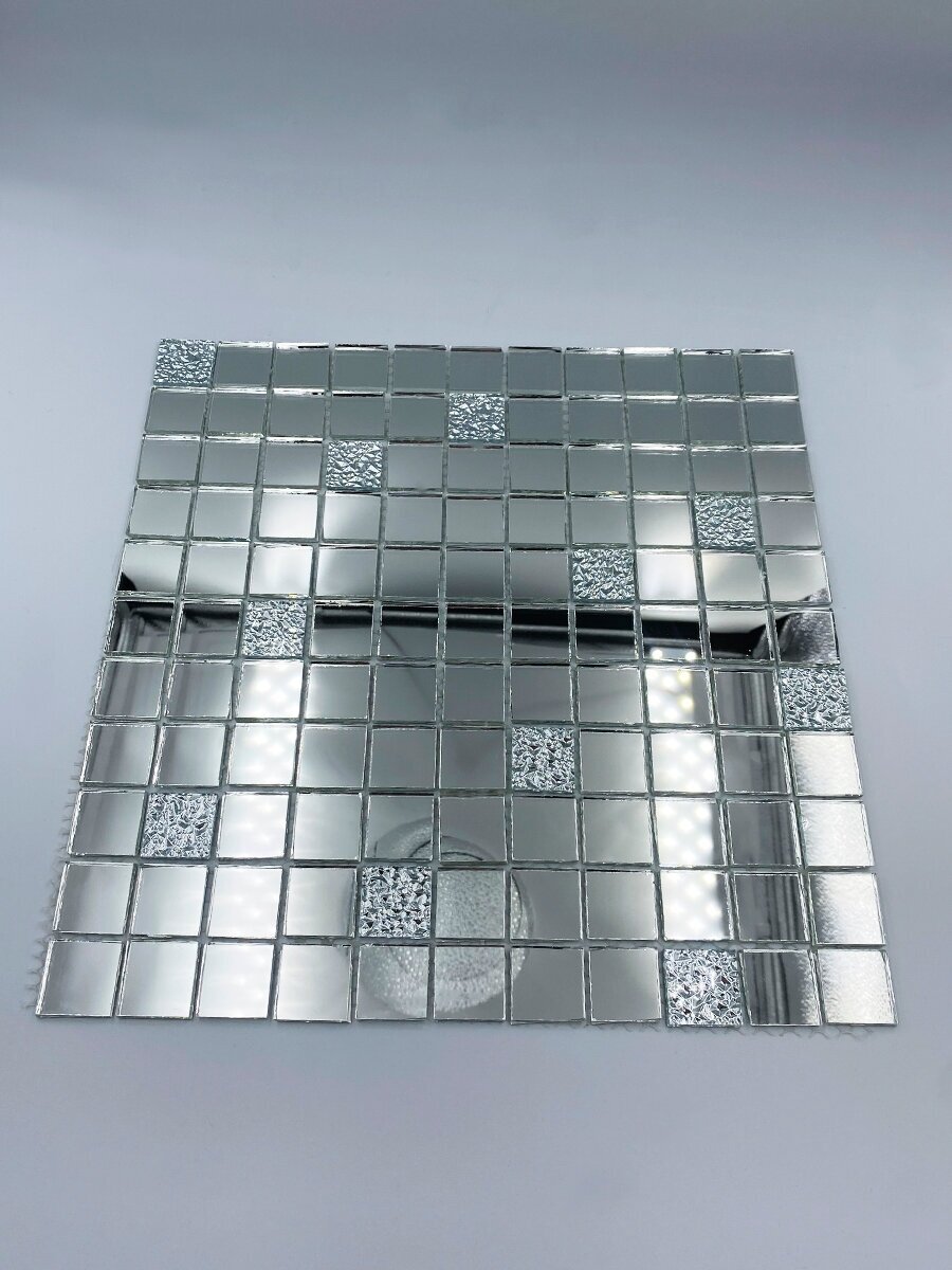 Зеркальная плитка мозаика для ванны / Кухонный фартук на стену / 30х30 см 5 листов (0.45 кв м в упаковке) - фотография № 17