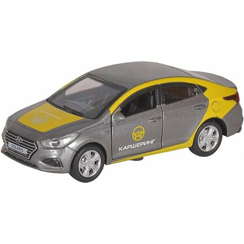 Модель машины такси технопарк hyundai solaris такси solaris2 12tax 1 32 12 см желтый