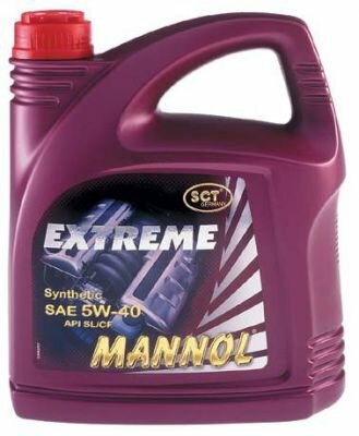 Масло моторное Mannol EXTREME 5W40, синтетика, 4 литра SCT - MANNOL 1021