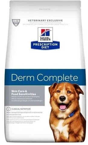 Сухой диетический корм для взрослых собак Hill's Prescription Diet Derm Complete при аллергии, 1,5кг - фотография № 2