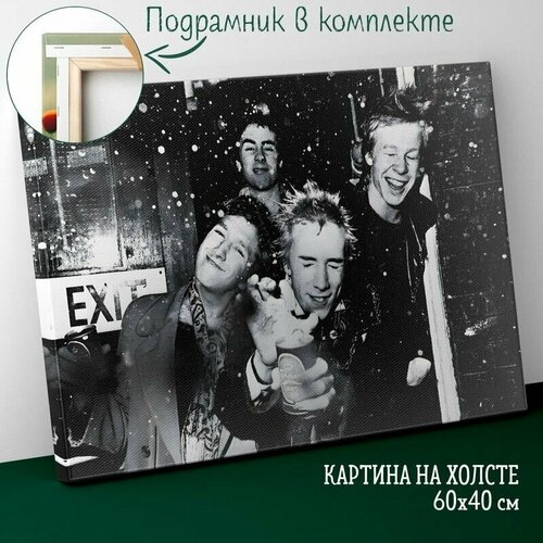 Большая картина интерьерная постер на холсте на стену 60 на 40 см Sex Pistols Секс пистолс