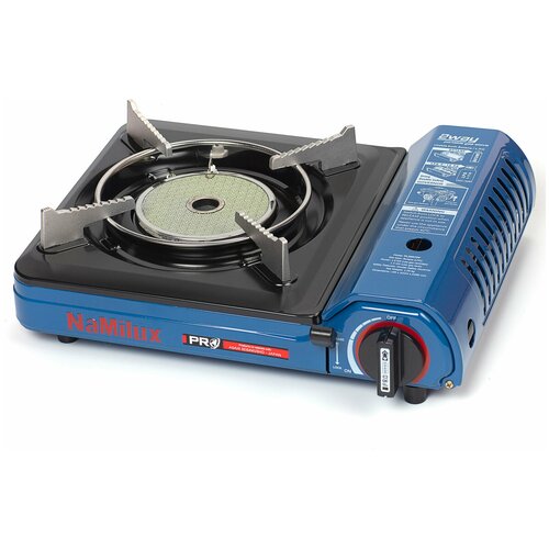 Плита газовая NaMilux NA-P4075PF (с переходником), цанговый/бытовой баллон