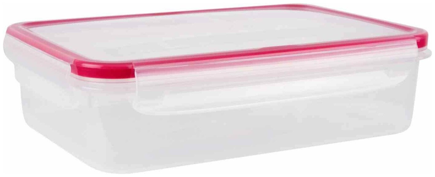 Контейнер для хранения продуктов Полимербыт Bright Экстра Лок пластиковый с крышкой герметичный 1.6л / емкость герметичная - фотография № 1