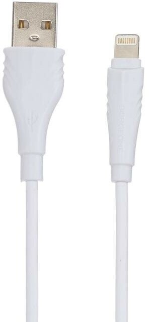 Кабель Borofone BX18, Lightning - USB, 2 А, 3 м, белый