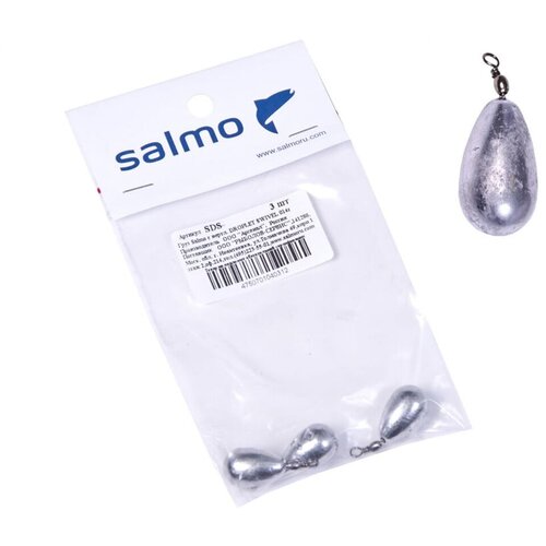 Груза Salmo с вертлюгом DROPLET SWIVEL 18г 3шт