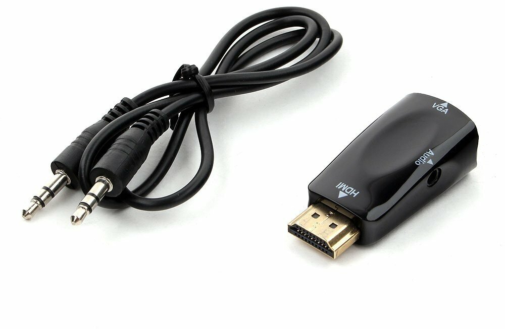 Переходник/адаптер Cablexpert HDMI - VGA / mini jack 3.5 mm (A-HDMI-VGA-02)