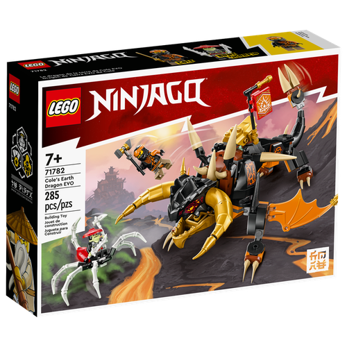 Конструктор LEGO Ninjago 71782 Cole’s Earth Dragon EVO, 285 дет. конструктор lego ninjago зеленый энергетический дракон 70593