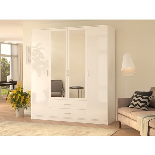 Шкаф Глянец 9, ШВГ 160/200/50, белый