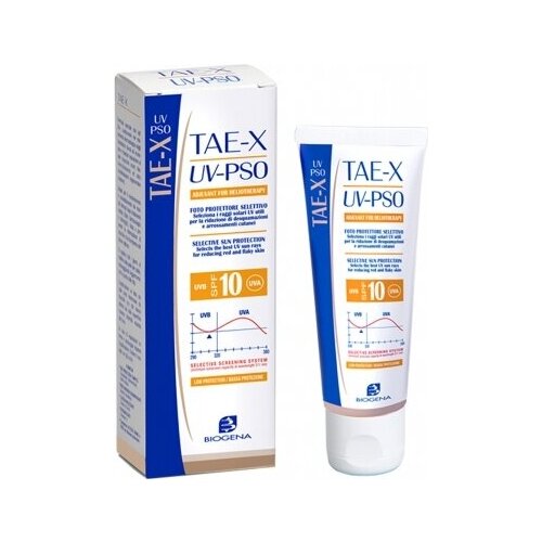 Histomer Biogena TAE-X UV-PSO SPF10 Солнцезащитный крем для кожи с псориазом, 100 мл.