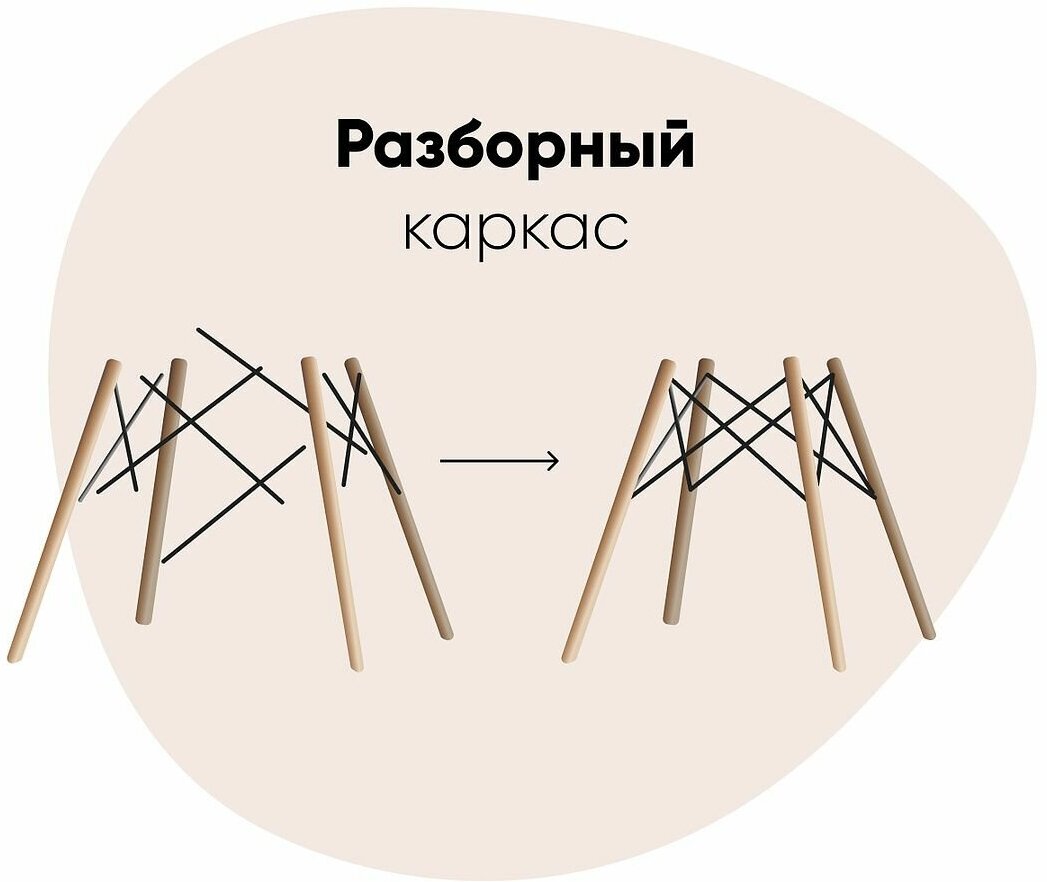 Стул для кухни DSW Style V бежевый - фотография № 3