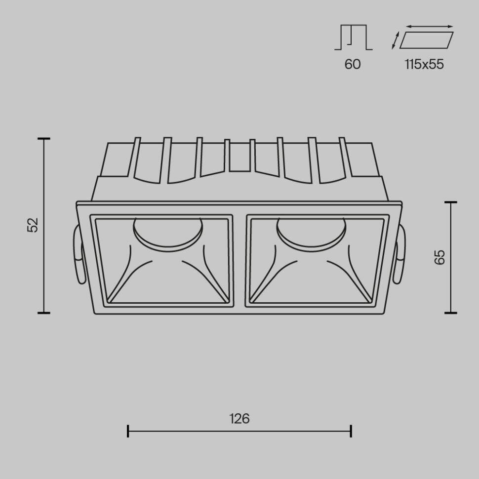 Встраиваемый светильник Maytoni Technical Alfa LED DL043-02-10W4K-SQ-WB - фотография № 9