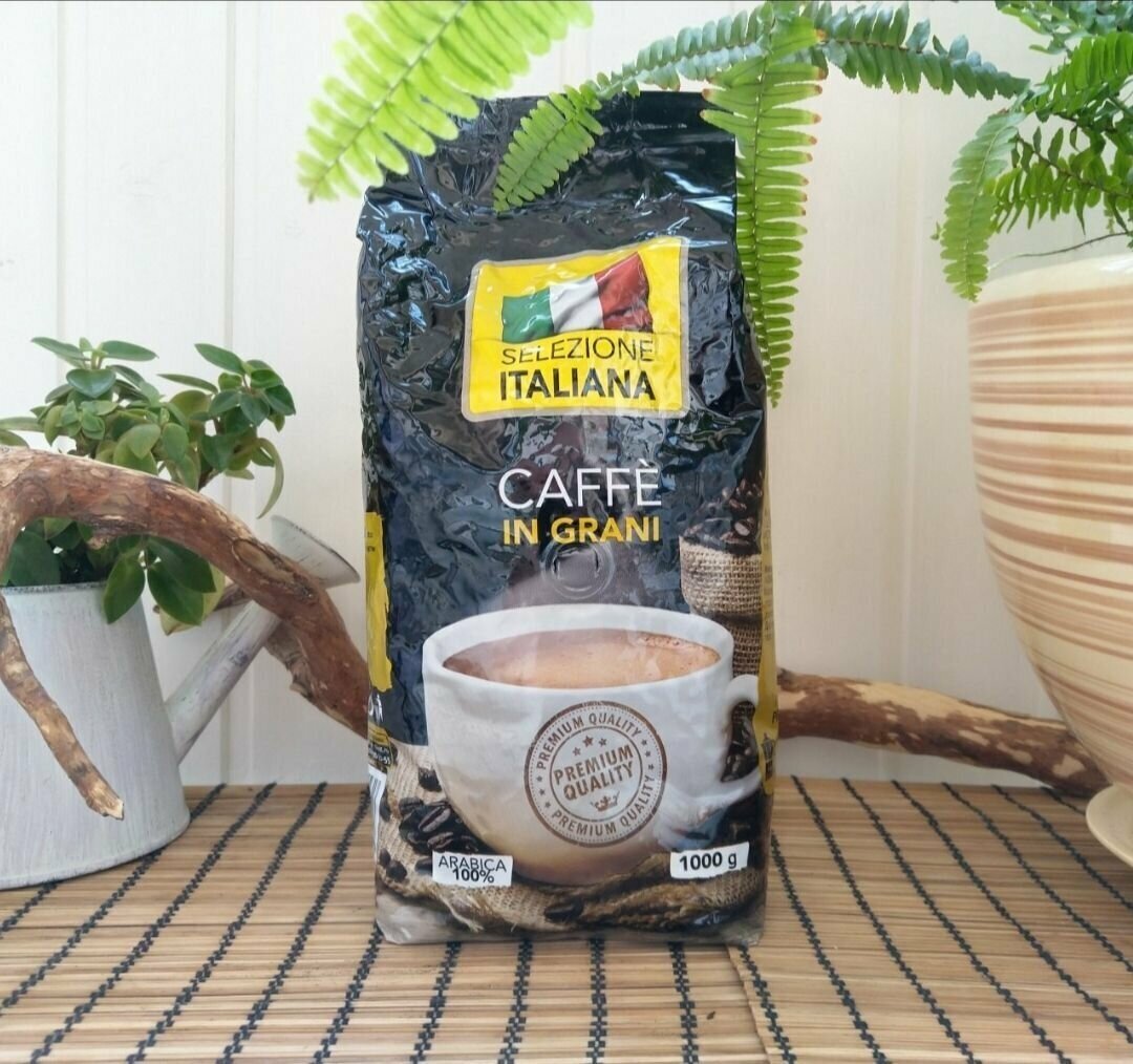 Selezione ITALIANA CAFFE IN GRANI, Кофе в зернах 1 кг Арабика 100% (Италия) - фотография № 7