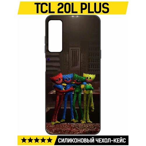 Чехол-накладка Krutoff Soft Case Хаги Ваги - Мини-Хаги для TCL 20L+ черный