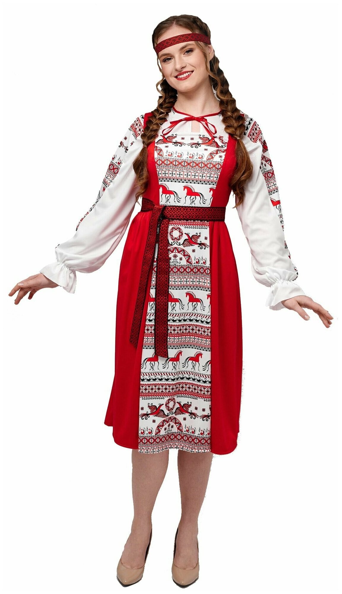 Русский народный костюм женский Мезень взрослый