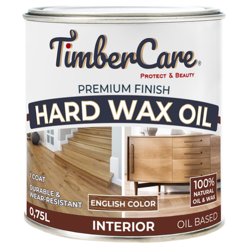 Масло для дерева и мебели с твердым воском TimberCare Hard Wax Color Oil Орех/ English Color, 0.75 л